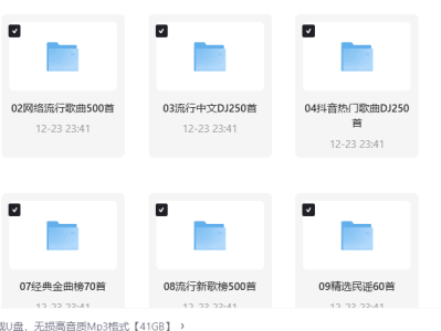 2024车载U盘，无损高音质Mp3格式【41GB】